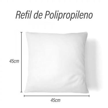 Imagem de Kit 3 UN Enchimento para Almofada Refil Polipropileno 45x45cm - rafalo