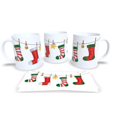 Imagem de Canecas de Porcelana Branca Personalizadas Natal 7 (Mod.136)