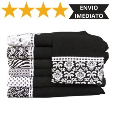 Imagem de 10 Unidades Pano De Prato Pé De Galinha Minimalista Top de Linha - Lh 