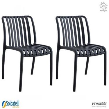 Imagem de Kit 2 Cadeiras Outdoor Gávea Várias Cores - Rivatti, PRETA