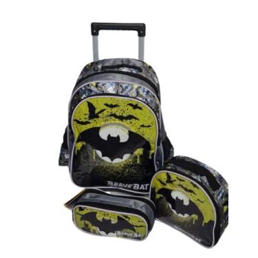 Imagem de Kit Mochila Rodinha Infantil Menino Batman Escolar 3 Peças - Yepp, Cin
