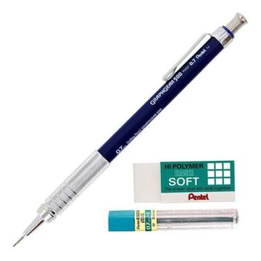 Imagem de Borracha Zes-05  + Lapiseira Pg527-c + 50-hbpb  Pentel