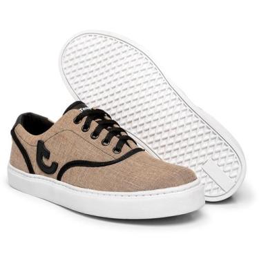 Imagem de Tênis Sapatênis Sapato Masculino Casual Social - TennyWay, Bege, 41, H