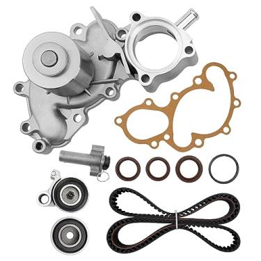 Imagem de Kit de correia dentada do motor com bomba de água, compatível com Toyota 4Runner 1995-2004, T100, Tacoma, Tundra 3.4L V6 DOHC 24V 5VZFE, substitui # TKT-025, TKT025, TBK271
