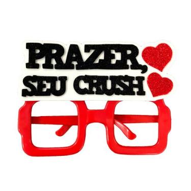 Imagem de Óculos de Carnaval Sem Lentes - Prazer Seu Crush - Piffer