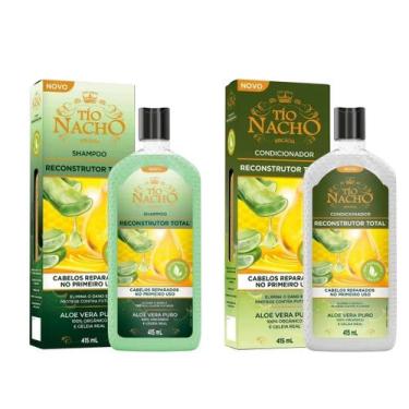 Imagem de Kit TioNacho shampoo + condicionador bitelo reconstrutor babosa aloe v
