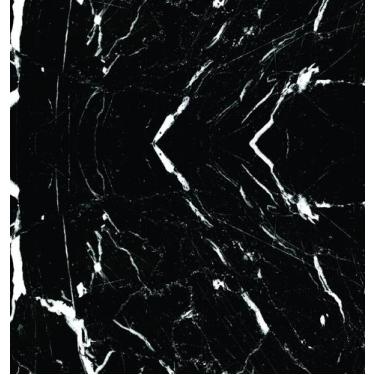 Imagem de Adesivo Piso Parede Lavável Marmore Preto Fosco Impermeável 3 Metros -