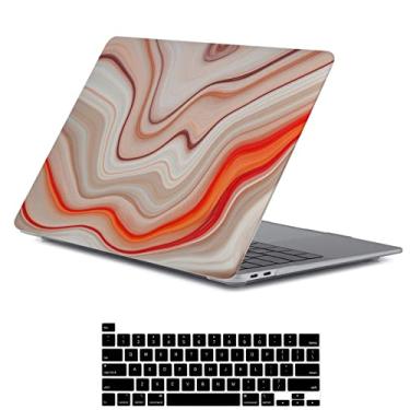 Imagem de LanBaiLan Compatível com MacBook Pro 13 polegadas com Touch Bar 2020 2019 2018 2017 2016 Release M1 A2338 A2289 A2251 A2159 A1989 A1706 A1708 Capa protetora para laptop e capa para teclado, mármore multicolorido