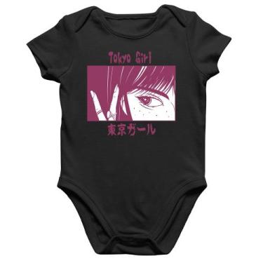 Imagem de Body Bebê Algodão Tokio Girl - Foca na Moda, Preto, GG