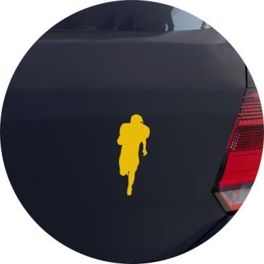 Imagem de Adesivo de Carro Jogador de Futebol Americano - Cor Amarelo - Melhor A