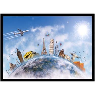 Imagem de Quadro Decorativo Cidades Mundo Turismo Agências Viagens Salas Quartos