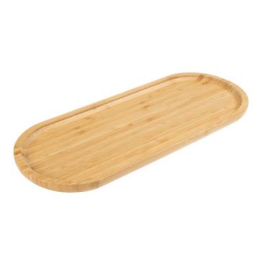 Imagem de Bandeja Em Bambu Oval Travessa Gamela 44x16 Cm - Mimo Style