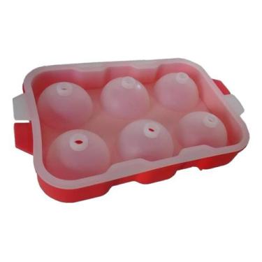 Imagem de Forma De Gelo Silicone 6 Esferas Grandes - Ke Home