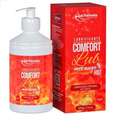 Imagem de Lubrificante Intimo Comfort Lub Hot Beijável 500g La Pimienta, Morango