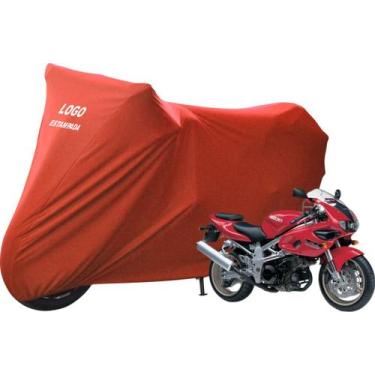 Imagem de Capa De Cobrir Moto Suzuki TL 1000 Não Risca Pintura - Mz, Vermelha
