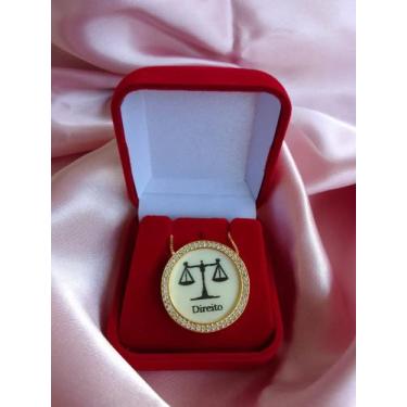 Imagem de Colar Corrente Direito com pedras Banho de Ouro 18k - Joias Danisam