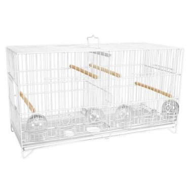Imagem de Gaiola Criadeira Para Canário 6 Comedouros Meia Lua Quatiguá - Gaiolas