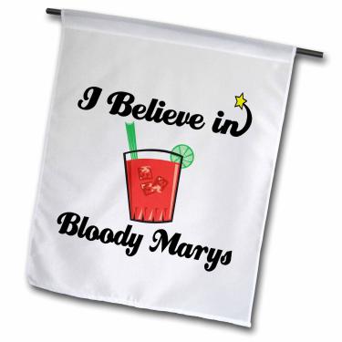 Imagem de 3dRose fl_104840_1 Bandeira de jardim, 30 x 45 cm, I Believe in Bloody Marys