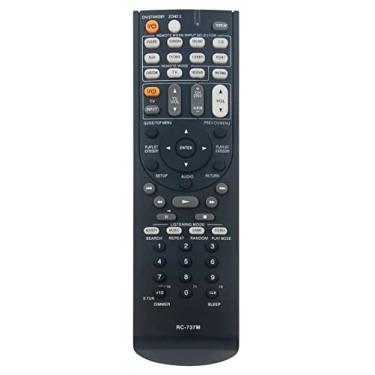Imagem de Controle remoto de substituição RC-737M compatível com receptor Onkyo Home Theater A/V AV TX-SR577 SKF-670 SKC-670 SKR-670 SKB-670 TX-SR507 HT-S6200 HT-S620 HT-R670 HTP-670 SKW-770 UP-770 A1