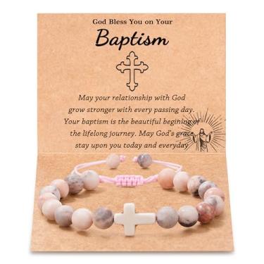 Imagem de Tarsus Cesta de Páscoa para adolescentes/meninas/meninos, pulseira cruzada, joias cristãs, presentes de Páscoa para meninas e meninos, average, Pedra, Sem pedras preciosas