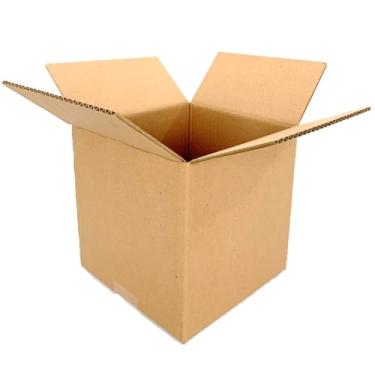 Imagem de 100 Caixas 20x20x20 Papelão Reciclado Resistente (Sem Impressão)