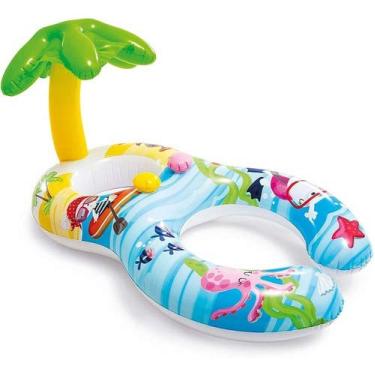 Imagem de Brinquedo Nova Boia Inflavel Baby Bote Peixinhos Intex 56590