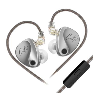 Imagem de Fones de ouvido KZ Castor IEM com fio, sintonia 2DD ajustável, fones de ouvido para monitor de ouvido com driver duplo, fones de ouvido com fio, versão alvo Harman