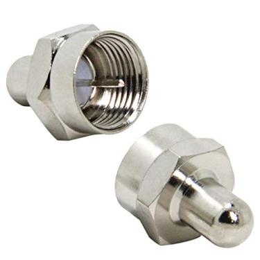 Imagem de Terminador de 75 Ohm, tampas coaxiais, pacote com 2, terminador tipo RFAdapter F para portas no divisor, AMP, cabo coaxial, antena