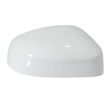 Imagem de X AUTOHAUX Tampa branca do espelho retrovisor da porta lateral do carro do lado direito para Ford Focus MK2 Facelift 2008-2011 para Ford Focus MK3 2013-2017