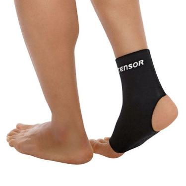 Imagem de Tornozeleira Tensor Neoprene , Preto, P