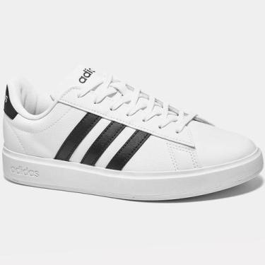 Imagem de Tênis Adidas Grand Court 2.0 Masculino - Branco e Preto, 38