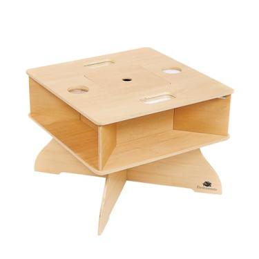 Imagem de Environments Mesa de ciência infantil Descubra ciência com lupas, olhe para todos os lados usando os espelhos. Armazene itens de haste na caixa de armazenamento (item # TDSCITBL)