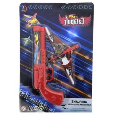 Imagem de Avião Infantil E Arminha De Brinquedo Pistola Lança Avião - Europio