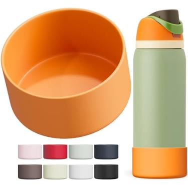 Imagem de Affute Capa De Silicone Para Garrafa De Água Owala 32 Oz, Capa Protetora Antiderrapante Para Garrafas De Água Freesip/Twist/Flip, Sem Bpa, Capa Protetora Inferior Protege Garrafas De Água De Arranhõ