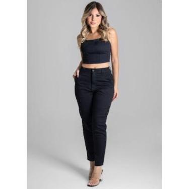 Imagem de Calça Sarja Sawary Mom - 275269 - BLACK 46-Feminino