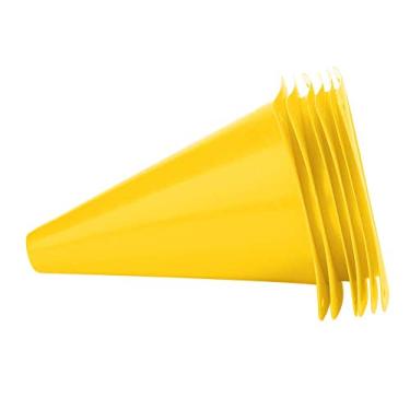 Imagem de 6pcs 18cm Cone de Treinamento de Futebol Barreiras de Futebol Acessório do Marcador de Plástico Com Cor Brilhante (Amarelo)