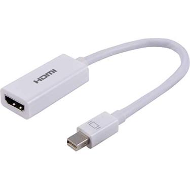 Imagem de PHILIPS Adaptador Mini DisplayPort para HDMI, pacote com 8, unidirecional, áudio e vídeo, Full HD 1080p, 4K Ultra HD, design compacto e portátil, cabo branco, para todas as marcas, SWV3623W/37