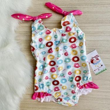 Imagem de Body Maio Suplex Infantil Temático Donuts - Joaninha Baby, 03 ANOS A 0