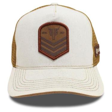Imagem de Boné Country Trucker Aba Curva Marrom Claro Bege Original Duagro, Marr