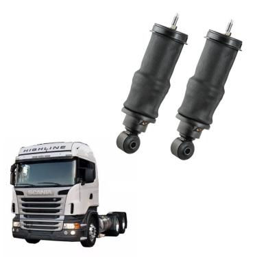 Imagem de Kit Conjunto Bolsa Pneumatica Cab Scania S5 2004 A 2010 Tras