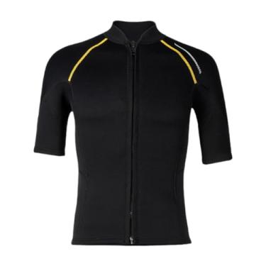 Imagem de Deevoka Men Wetsuit -trautão de 1,5 mm de neoprene traje de banho de traje de banho para snorkeling canoagem, M