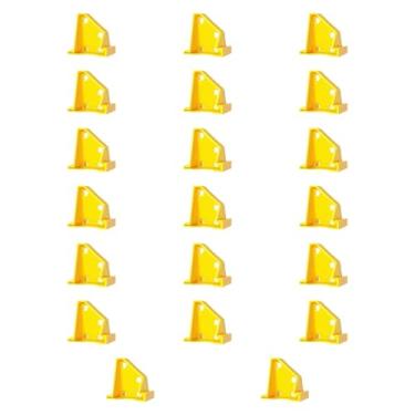 Imagem de Generic 20x espaçadores de piso, ferramenta de instalação de piso de madeira, economia de tempo, acessórios de piso laminado de 1/4 "de 1/2" para ladrilhos de, Amarelo