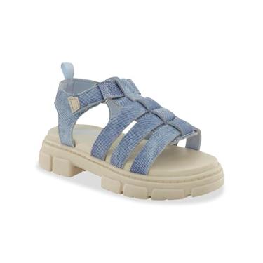 Imagem de OSHKOSH B'GOSH Sandália infantil unissex Sarita, Azul, 12 Toddler
