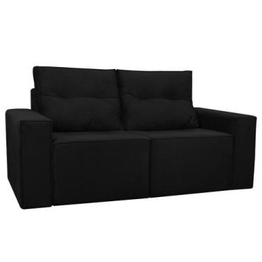 Imagem de Sofá 1,80 moderno 2 lugares confortável Onix - Herrero, Preto