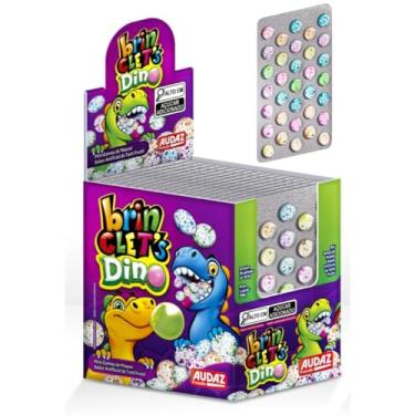 Imagem de Chiclete Brinclets cartela Dino 15 unidades de 13,2g