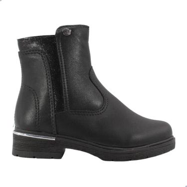 Imagem de Bota Pink Cats Infantil De Cano Curto Preta