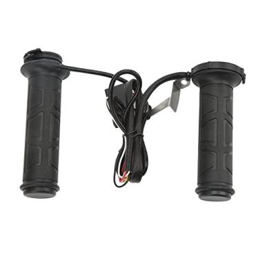 Imagem de Gradagens de mão aquecida elétrica Termostable garçonete quente e quente para motocicletas e bicicletas elétricas Nitrile de borracha nitrila 22mm 2 pcs