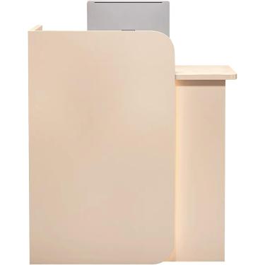 Imagem de Pequeno balcão de recepção, balcão espessado, balcão de check -out de varejo com gavetas trancáveis, sala de recepção, lobby, varejo, loja, salão de beleza, sala de aula de pódio, escritório