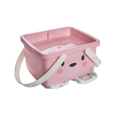 Imagem de Caixa Organizadora Infantil Porta Fraldas Bebê Plasútil (Ursa Lúdica Rosa)