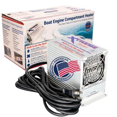 Imagem de Xtreme Heaters Aquecedor de compartimento para motor de barco | Aquecedor de esgoto pequeno de 400 W - para barcos de até 61 cm | Aquecedor de barco, aquecedor de poço, aquecedor de campista/RV e